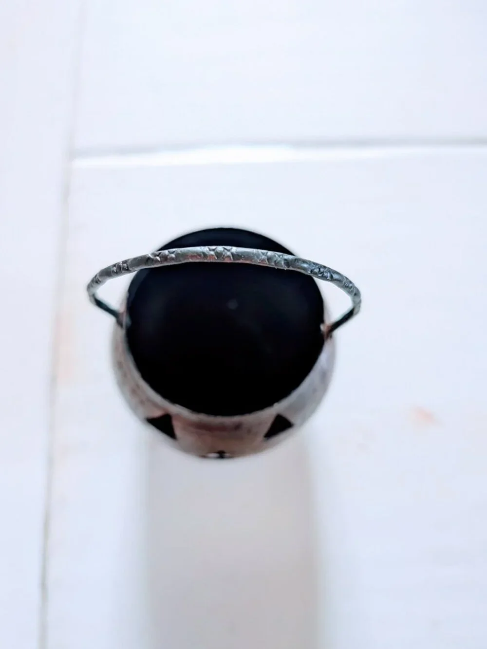 VTG Hosley USA Metal Jack-O'-Lantern Tealight Candle Holder Copper Halloween
